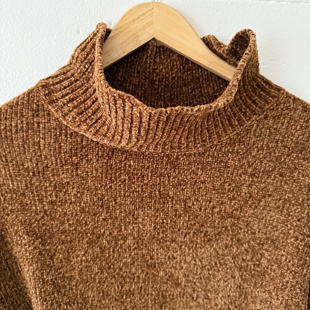 Contemporaine Simons | Chenille Turtleneck Sweater | Cozy Soft Knit | Size Small - Picture 2 of 6